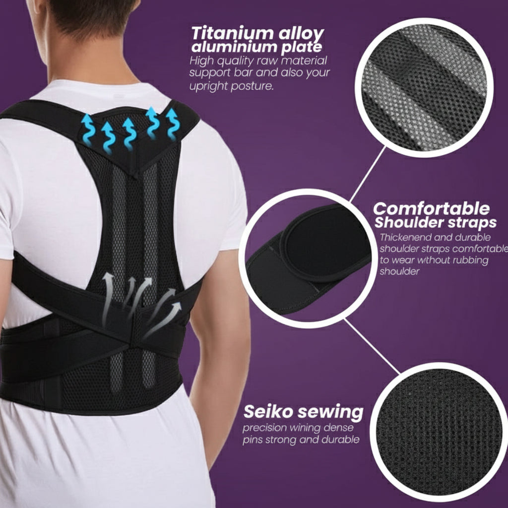 Smart Adjustable Posture Corrector with Smart Belt