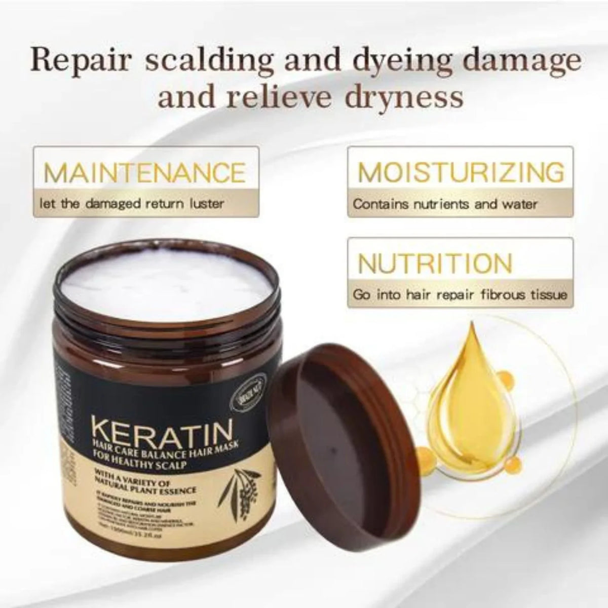 Keratin Hair Mask Treatment 500ml: The Key to Stronger, Healthier Hair"